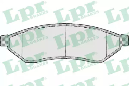 Комплект гальмівних колодок с 4 шт. дисків LPR 05P1198