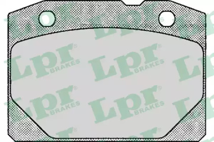 Комплект гальмівних колодок с 4 шт. дисків LPR 05P127