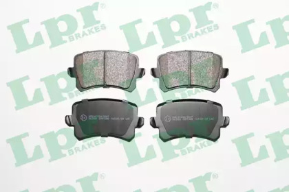 Комплект гальмівних колодок с 4 шт. дисків LPR 05P1390