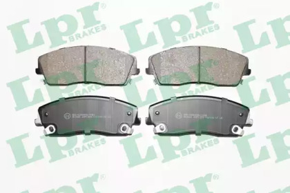 Комплект гальмівних колодок з 4 шт. дисків LPR 05P1399
