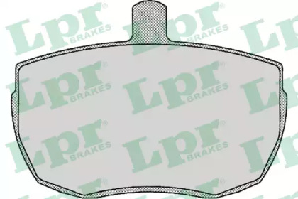 Комплект гальмівних колодок з 4 шт. дисків LPR 05P140
