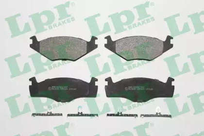 Комплект гальмівних колодок з 4 шт. дисків LPR 05P224