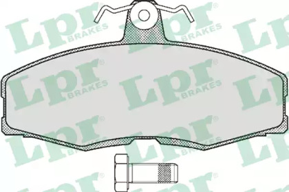 Комплект гальмівних колодок з 4 шт. дисків LPR 05P234