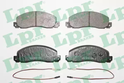 Комплект гальмівних колодок с 4 шт. дисків LPR 05P278