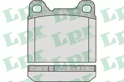 Комплект гальмівних колодок с 4 шт. дисків LPR 05P362