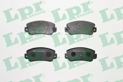 Комплект гальмівних колодок з 4 шт. дисків LPR 05P410