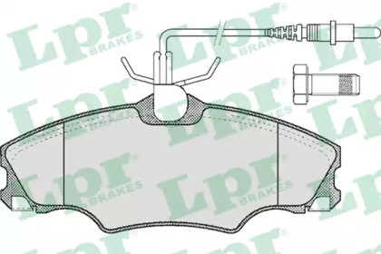 Комплект гальмівних колодок з 4 шт. дисків LPR 05P619
