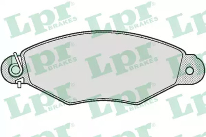 Комплект гальмівних колодок с 4 шт. дисків LPR 05P662