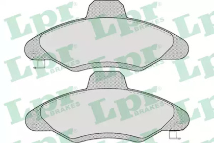 Комплект гальмівних колодок с 4 шт. дисків LPR 05P717