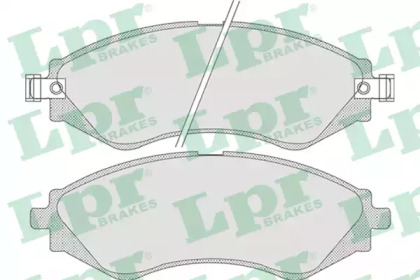 Комплект гальмівних колодок з 4 шт. дисків LPR 05P729