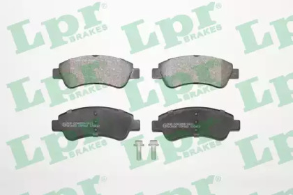 Комплект гальмівних колодок з 4 шт. дисків LPR 05P802