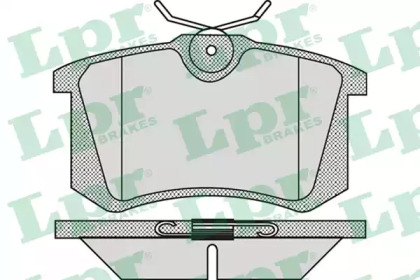 Комплект гальмівних колодок с 4 шт. дисків LPR 05P868