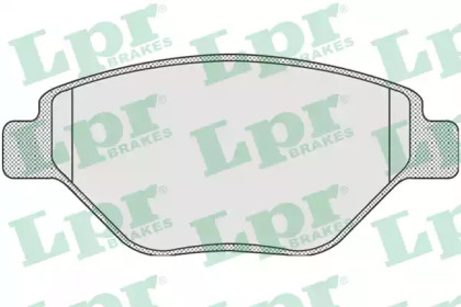Комплект гальмівних колодок с 4 шт. дисків LPR 05P910