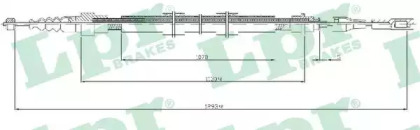 Трос ручного гальма LPR C0258B