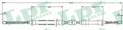 Трос ручного гальма LPR C0605B