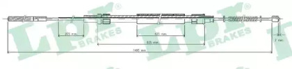 Трос ручного гальма LPR C0939B