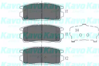 Колодки гальмівні (задні) Chevrolet Captiva/ Opel Antara A 06- KAVO PARTS KBP-1010