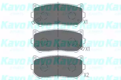 Колодки гальмівні (передні) Kia Cerato 01-/Carens 99- KAVO PARTS KBP-4001