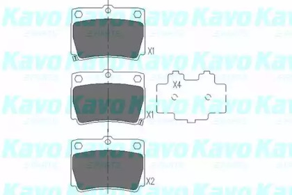 Колодки гальмівні (задні) Mitsubishi Pajero 98- KAVO PARTS KBP-5512