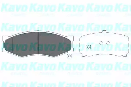 Колодки гальмівні (передні) Nissan Navara/Pick Up 2.4 97- KAVO PARTS KBP-6523