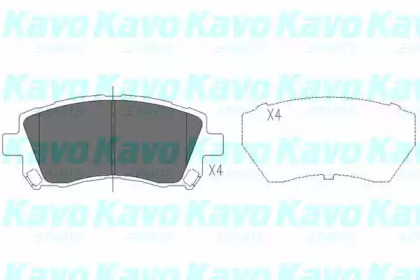 Колодки гальмівні (передні) Subaru Forester/Outback 97-03/Impreza 92-/Legacy 89-03 KAVO PARTS KBP-8001