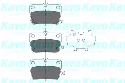Колодки гальмівні (задні) Toyota Rav4 II 96-05 KAVO PARTS KBP-9068