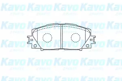 Колодки гальмівні (передні) Toyota Prius 08- (Akebono) KAVO PARTS KBP-9140