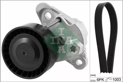 Комплект ременя генератора VW Caddy IV 1.6 15-20 (6PK1003) INA 529 0208 10