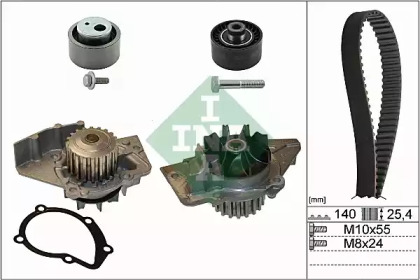 Комплект газорозподільчого механізму INA 530 0440 30