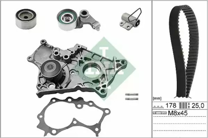 Комплект ГРМ + помпа Toyota Rav 4 2.0D 01-05 INA 530 0543 30