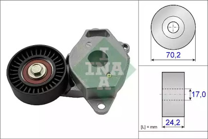 Натяжник ременя генератора Toyota Auris 09-12/Yaris 1.3 VVT-i 08-11(70.20x24.20) INA 534 0409 10