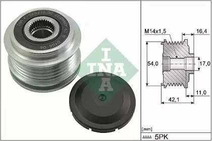Шків генератора Jeep Renegade 1.4 14- INA 535 0286 10