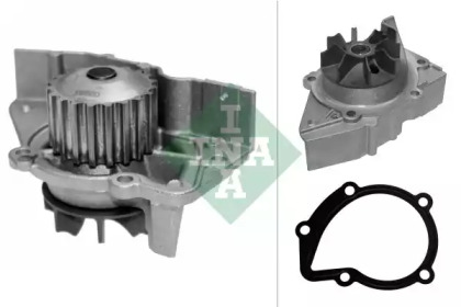Помпа води Fiat Scudo 96-06/Ducato/Peugeot Boxer/406 1.9D/TD/2.0 94-02 INA 538 0151 10