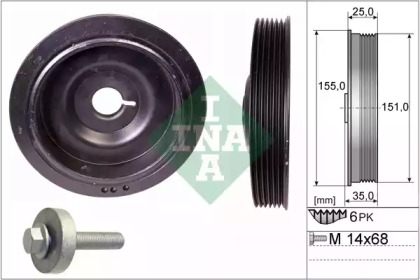 Шків привідного паса INA 544 0090 20