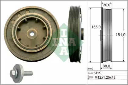Шків колінвалу INA 544 0101 20