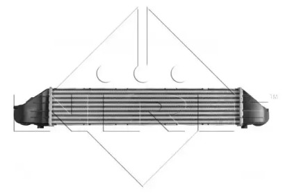 Радіатор інтеркулера MB C-calss (W203) 1.8-3.0D 00- NRF 30161A — фото 3