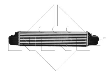 Радіатор інтеркулера BMW 3 (E46) 99-07/X3 (E83) 2.0/3.0 04-10 NRF 30165A — фото 2