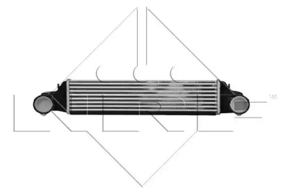 Радіатор інтеркулера BMW 3 (E46) 99-07/X3 (E83) 2.0/3.0 04-10 NRF 30165A — фото 3