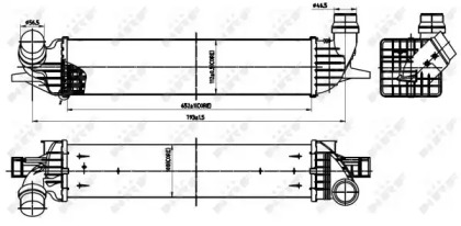 Радіатор інтеркулера Renault Laguna III 2.0DCi 07-15 NRF 30312