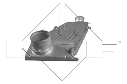 Радіатор інтеркулера Fiat Ducato 2.0/2.3 D 06- NRF 30535 — фото 3
