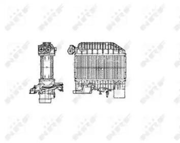 Радіатор інтеркулера Toyota Avensis/Corolla 2.0 D-4D 99-09 NRF 30856