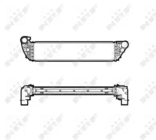 Радіатор інтеркулера Renault Espace 2.0/2.2dCi 06-/Laguna 1.9-2.2dCi 01-07 NRF 30859
