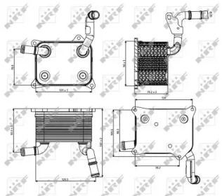 Радіатор масляний Audi A4/A5/A6/A8/Q5/Q7/VW Touareg 4.2FSI 05-18 (теплообмінник) NRF 31266