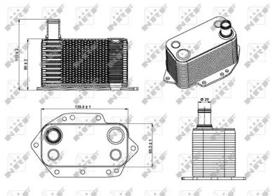 Радіатор охолодження мастила NRF 31281