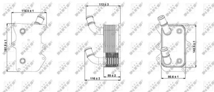 Радиатор охлаждения смазочного масла NRF 31299