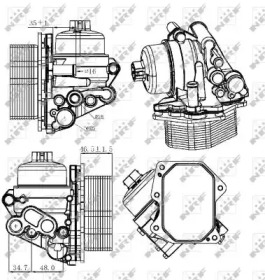 Радиатор охлаждения смазочного масла NRF 31308