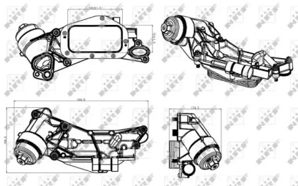 Радиатор охлаждения смазочного масла NRF 31315