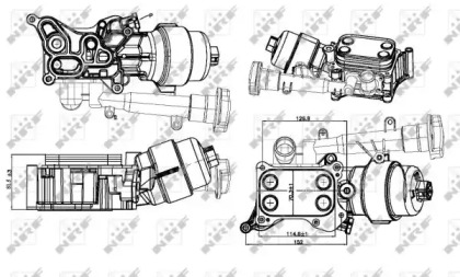 Радіатор охолодження мастила NRF 31327