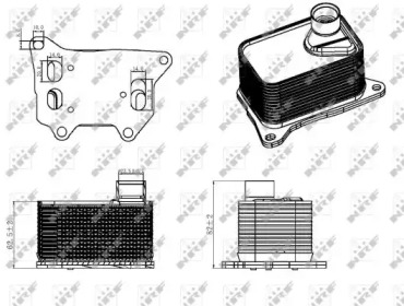 Радіатор охолодження мастила NRF 31330
