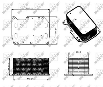 Радіатор охолодження мастила NRF 31334